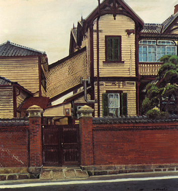 渡り廊下のある異人館