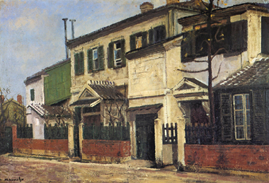 山本通り風景(グリーンのよろい窓)